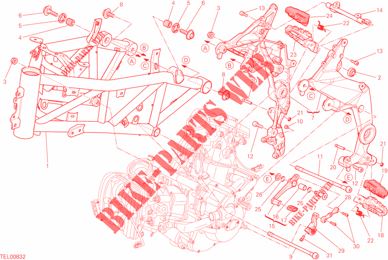 CHASSI para Ducati Multistrada 1200 ABS 2014