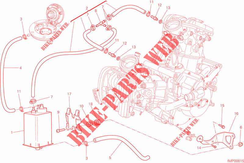 EVAPORATIVE EMISSION SYSTEM (EVAP) para Ducati Multistrada 1200 ABS 2014