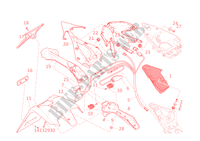 SUPORTE PARA CHAPA DE MATICULA   FAROL TRASEIRO para Ducati 1199 Panigale S 2014