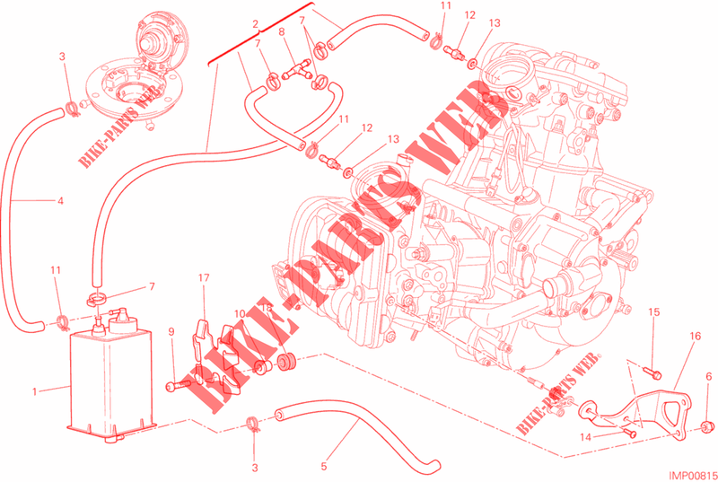 EVAPORATIVE EMISSION SYSTEM (EVAP) para Ducati Multistrada 1200 ABS 2013