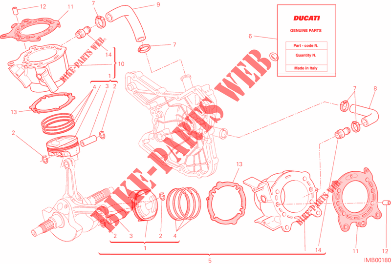CILINDROS PISTOES para Ducati Multistrada 1200 S Touring 2013