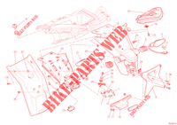 SUPORTE PARA CHAPA DE MATICULA   FAROL TRASEIRO (AUS) para Ducati Multistrada 1200 S SPORT 2012