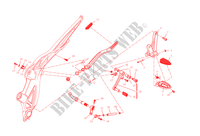 PEDALEIRAS ESQUERDAS para Ducati Diavel 1200 2015