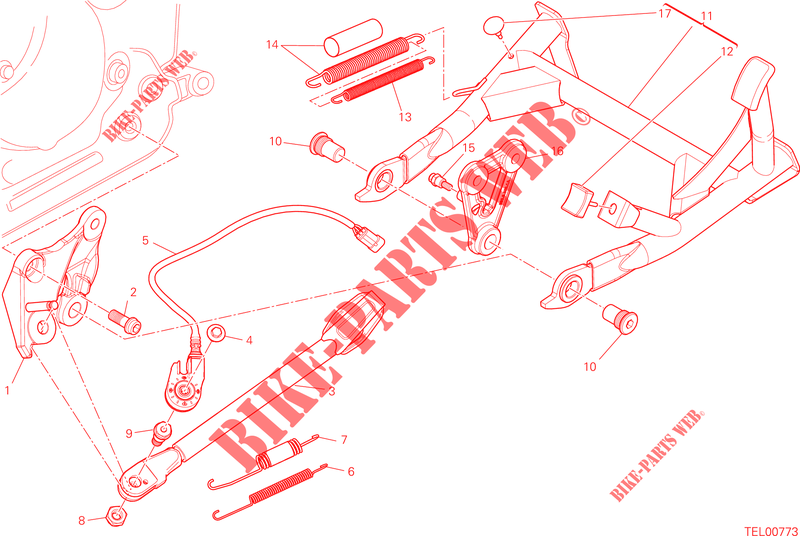 DESCANSO para Ducati Hyperstrada 2014