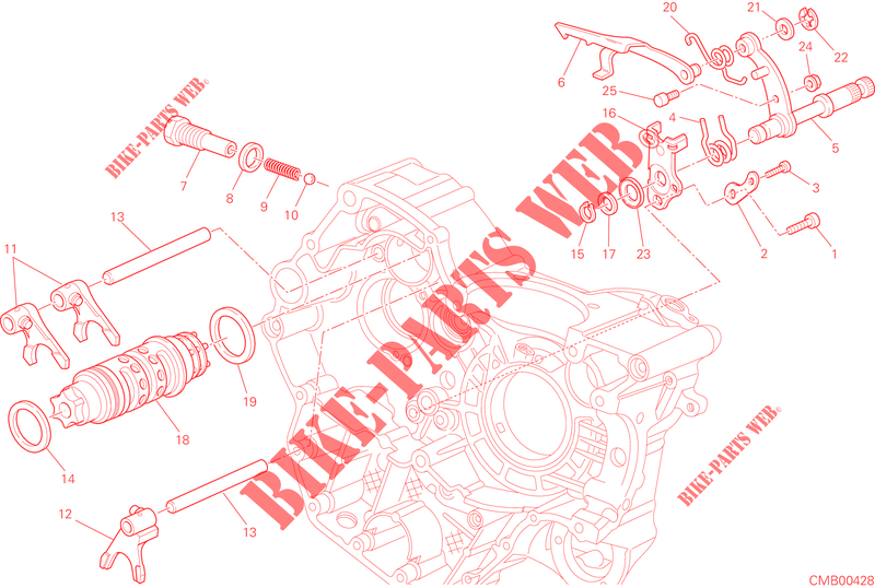 SELECTOR VELOCIDADES para Ducati Hyperstrada 2014