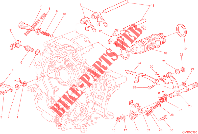 SELECTOR VELOCIDADES para Ducati Hypermotard 2013