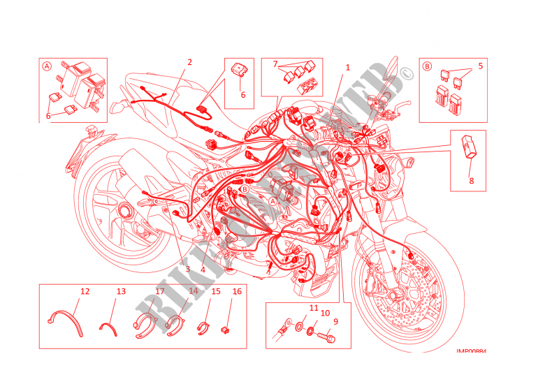 SISTEMA ELETRICO para Ducati Monster 1200  2016
