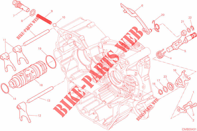 SELECTOR VELOCIDADES para Ducati Monster 821 DARK 2016