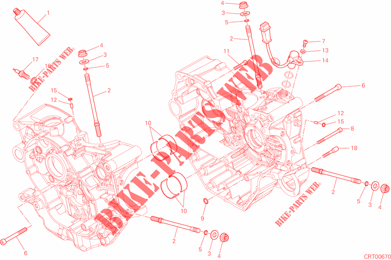 CARTERS MOTOR para Ducati Monster 821 DARK 2015