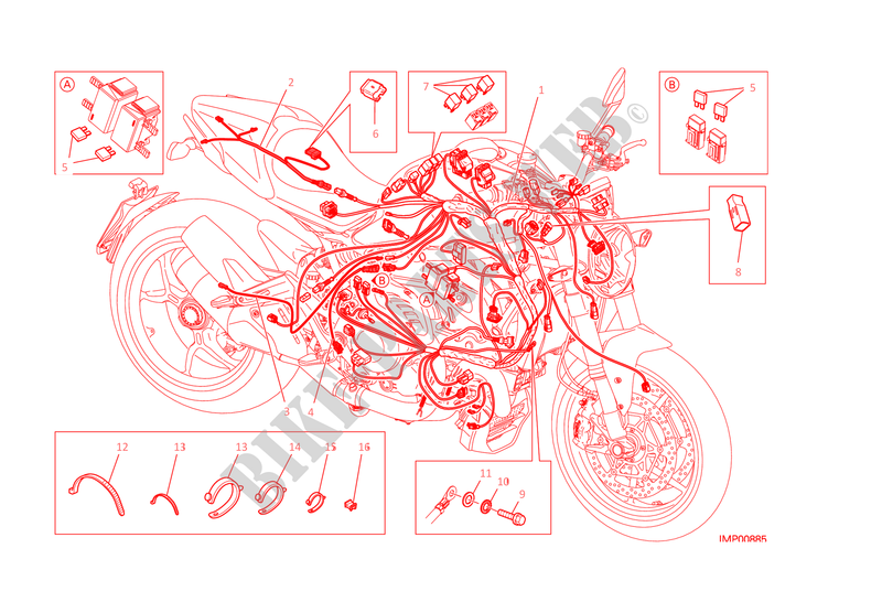 SISTEMA ELETRICO para Ducati Monster 1200 S 2015