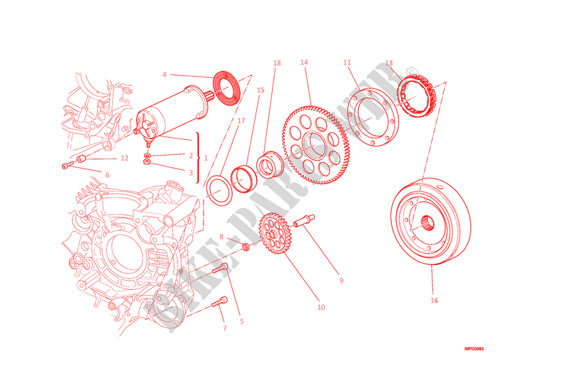 PARTIDA ELÉTRICA E IGNIÇÃO para Ducati Monster 1200 S 2014
