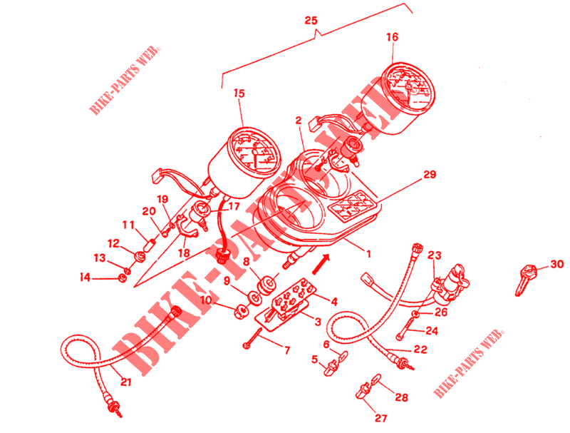 PAINEL DE INSTRUMENTOS para Ducati 750 SS 1992