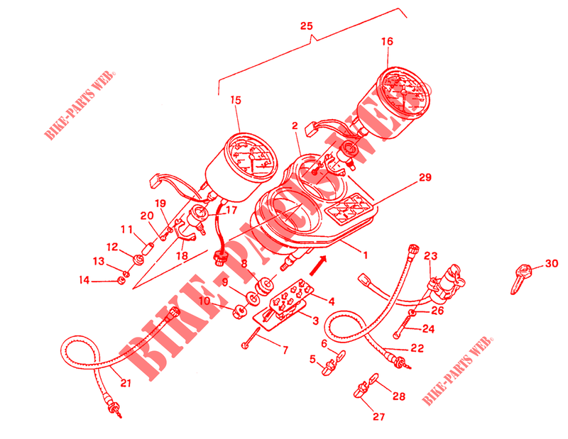 PAINEL DE INSTRUMENTOS para Ducati 400 SS 1993