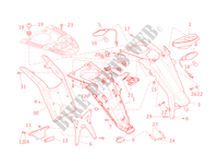 SUPORTE PARA CHAPA DE MATICULA   FAROL TRASEIRO para Ducati Monster 696 2011