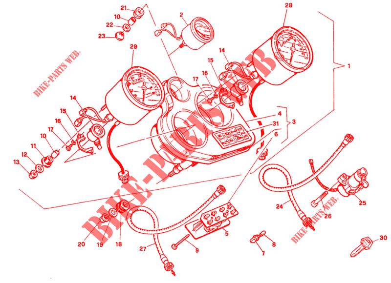 PAINEL DE INSTRUMENTOS para Ducati 888 1995