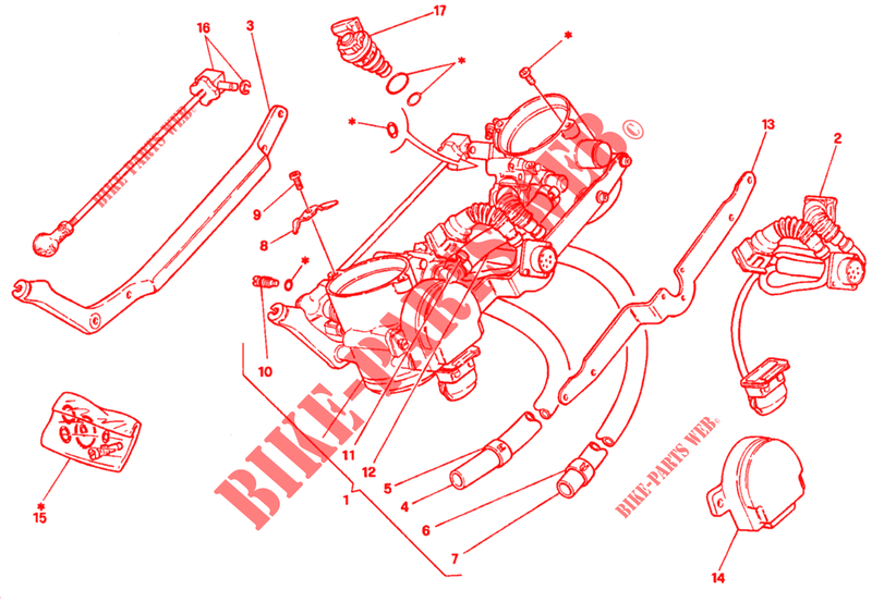 CORPO BORBOLETA para Ducati 916 1995