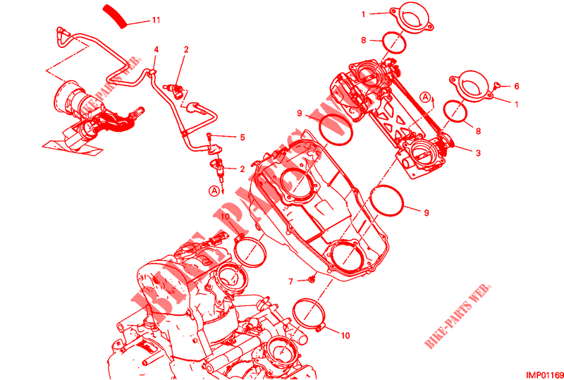 CORPO BORBOLETA para Ducati Hypermotard 950 2019
