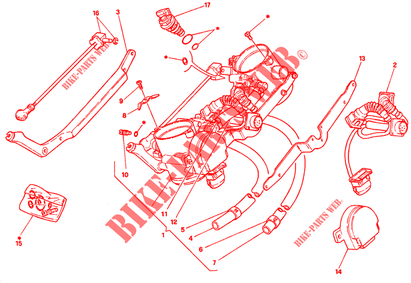 CORPO BORBOLETA para Ducati 916 1994