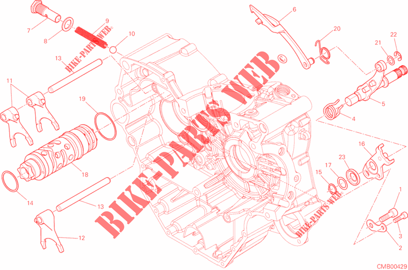 SELECTOR VELOCIDADES para Ducati Hypermotard 939 2016