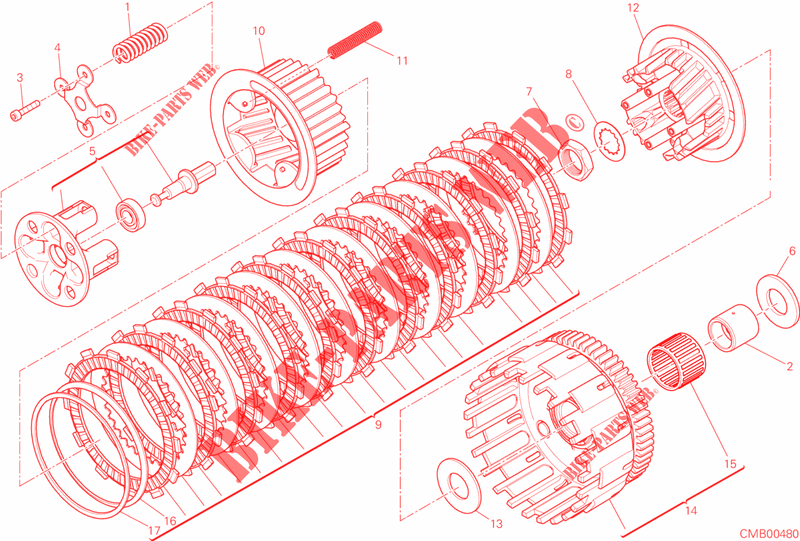 EMBRAIAGEM para Ducati Monster 821 Stripes 2015