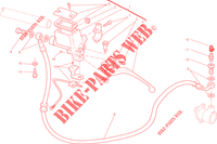 BOMBA DE EMBREAGEM para Ducati Monster 659 ABS Learner Legal (LAMs) 2013