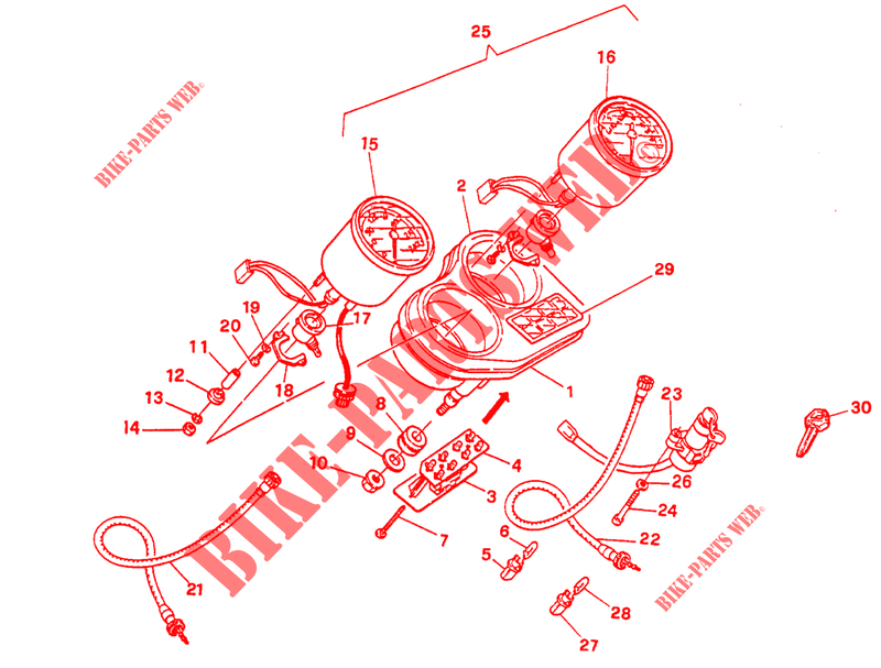 PAINEL DE INSTRUMENTOS para Ducati 750 SS 1997