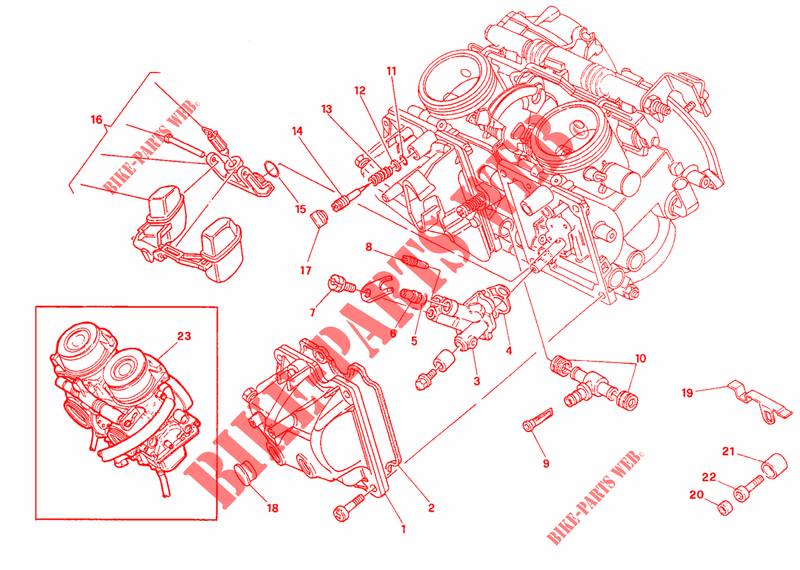 CARBURADOR para Ducati 600 SS 1997