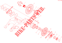 PERNO DA RODA TRASEIRA para Ducati Diavel 1260 2022