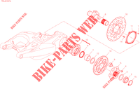 PERNO DA RODA TRASEIRA para Ducati Multistrada V4 Pikes Peak 2023