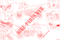 ETIQUETA DE AVISO para Ducati Multistrada V4 Rally Radar Full 2023