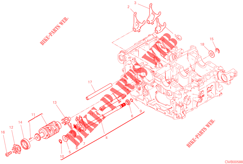 SELECTOR VELOCIDADES para Ducati Streetfighter V4 2023