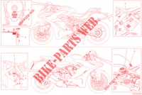 ETIQUETA DE AVISO para Ducati SUPERSPORT 950 2023