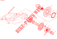 PERNO DA RODA TRASEIRA para Ducati Multistrada V4 RS 2024